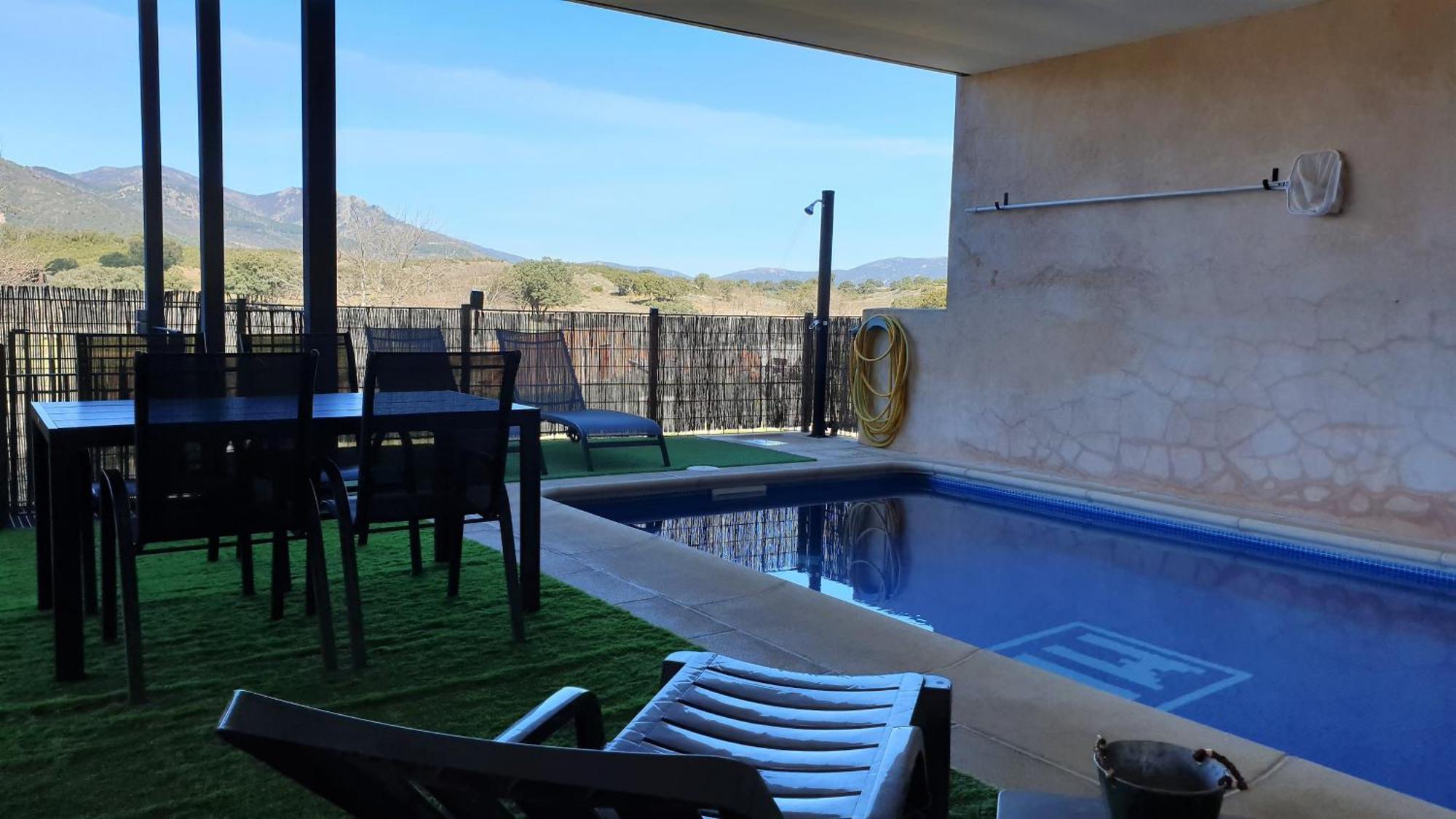 Casa Con Piscina En Parque Nacional De Cabaneros Navas de Estena Eksteriør bilde