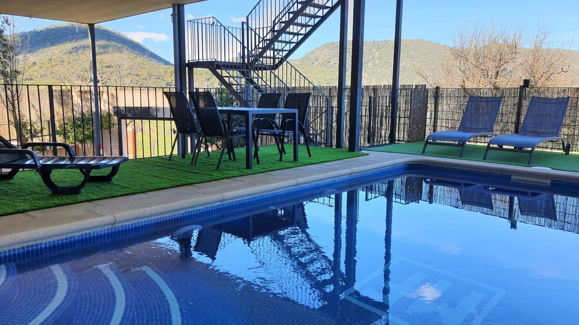 Casa Con Piscina En Parque Nacional De Cabaneros Navas de Estena Eksteriør bilde